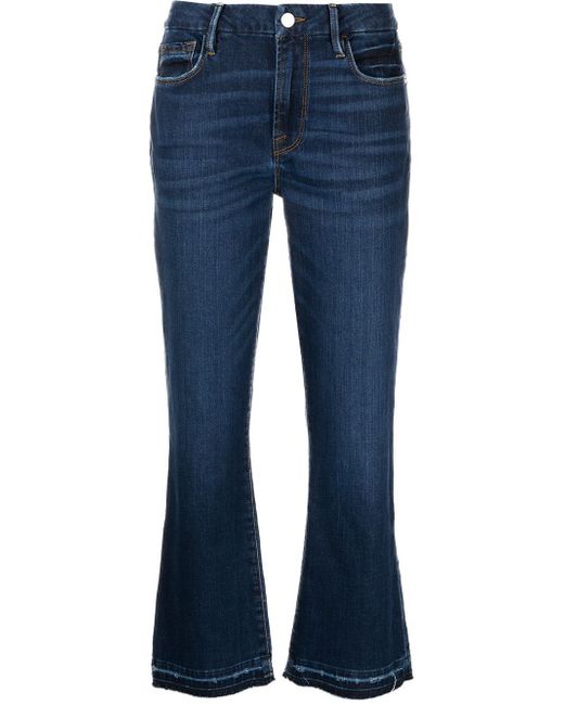 Frame high-rise flared jeans