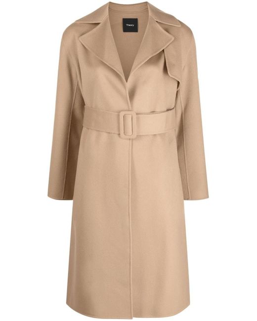 Theory belted wrap trench coat