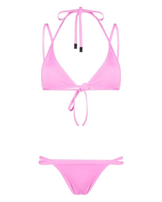 Attico strap-detailed bikini set