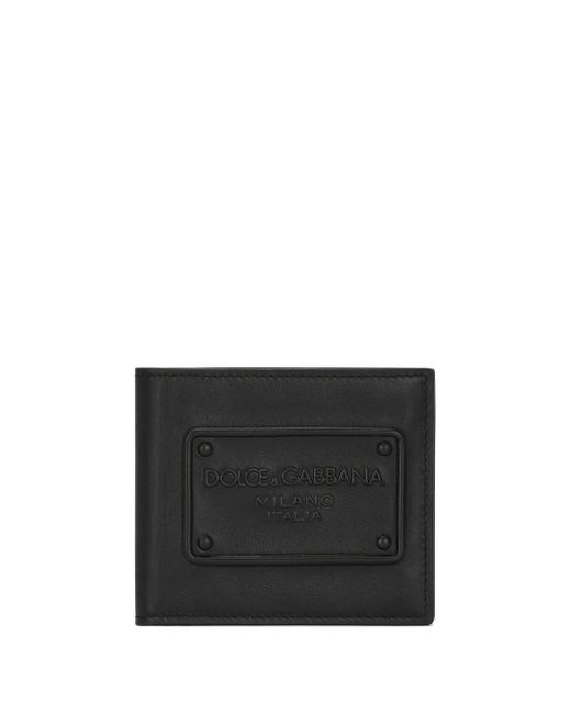 Dolce & Gabbana logo-embossed leather bifold wallet