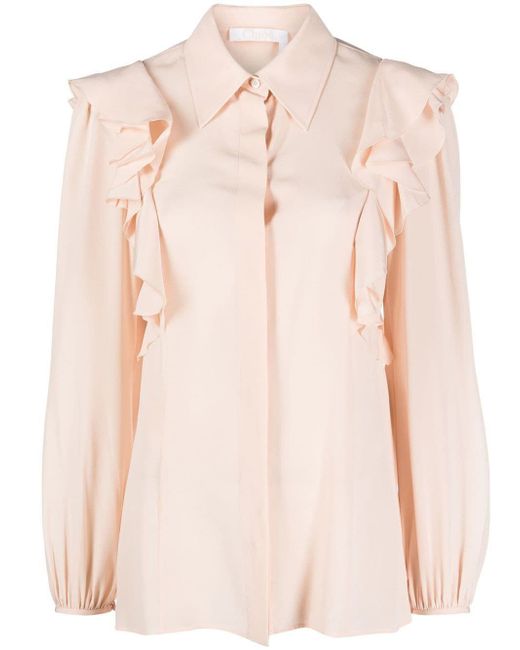 Chloé ruffled silk blouse