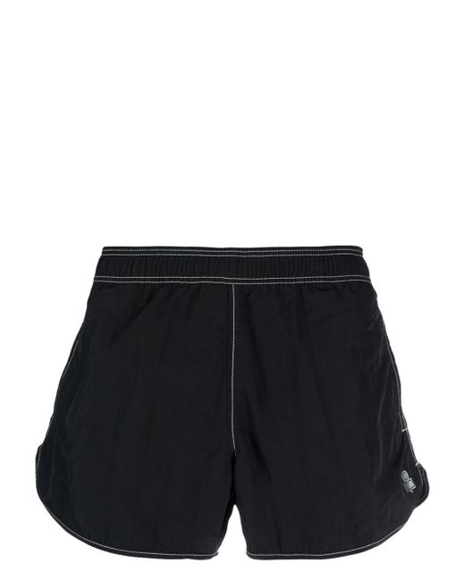 Marant logo-patch swim shorts