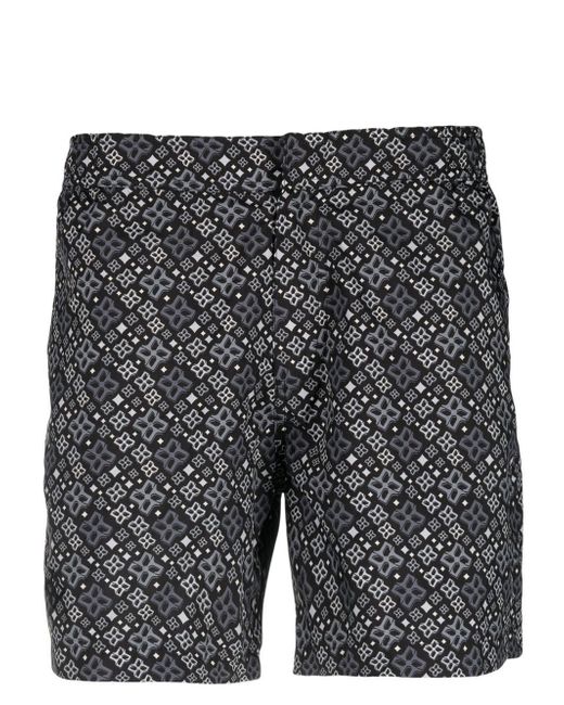 Tagliatore abstract-pattern swim shorts