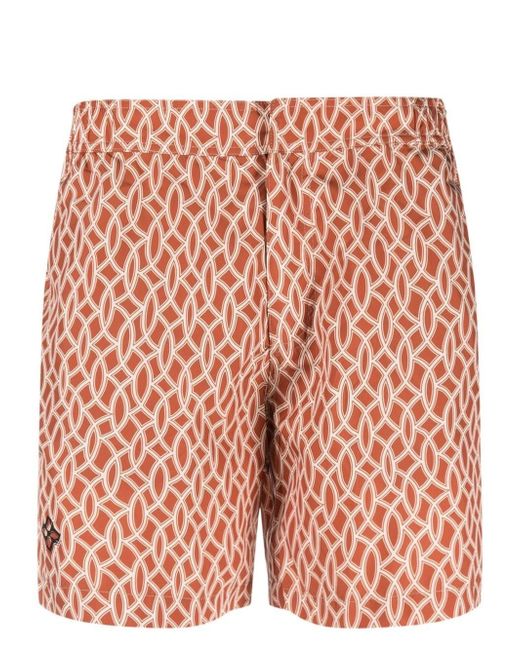 Tagliatore abstract-pattern swim shorts