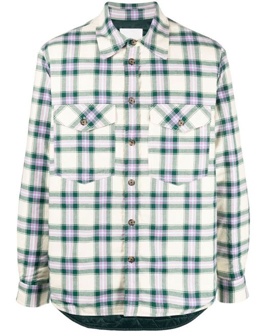 Marant check-print two-pocket shirt