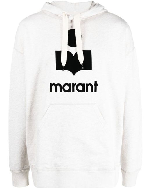 Marant logo patch hoodie