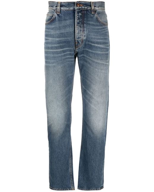 Haikure mid-wash straight-leg jeans