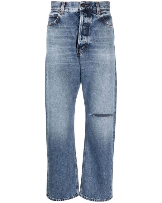 Haikure stonewashed straight-leg jeans