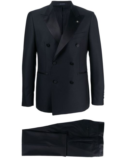 Tagliatore double-breasted virgin-wool two-piece suit