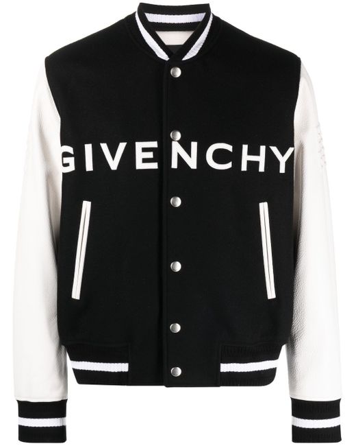 Givenchy logo-print varsity jacket