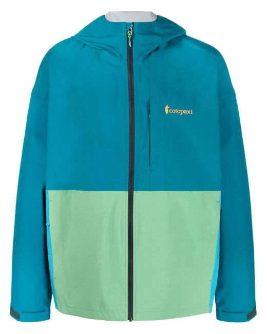 Cotopaxi colour-block zip-up hooded jacket