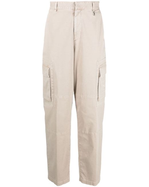 Fendi logo-patch wide-leg trousers