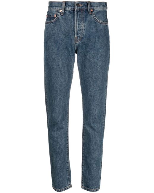 Wardrobe.Nyc cropped washed denim jeans