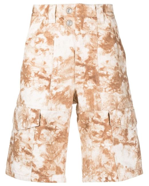 Marant bleached-effect cargo shorts