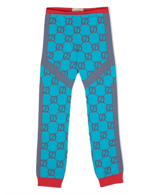 Gucci Kids GG Supreme knitted trousers