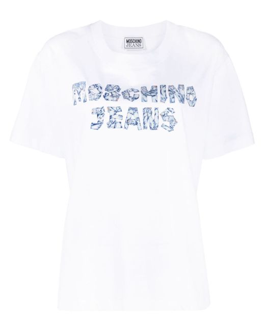 Moschino Jeans jeans logo-print T-shirt