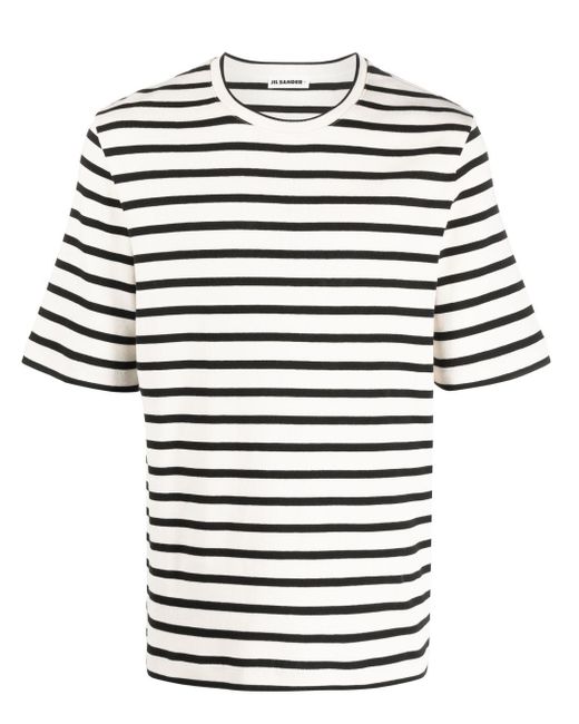 Jil Sander stripe-print short-sleeved T-shirt