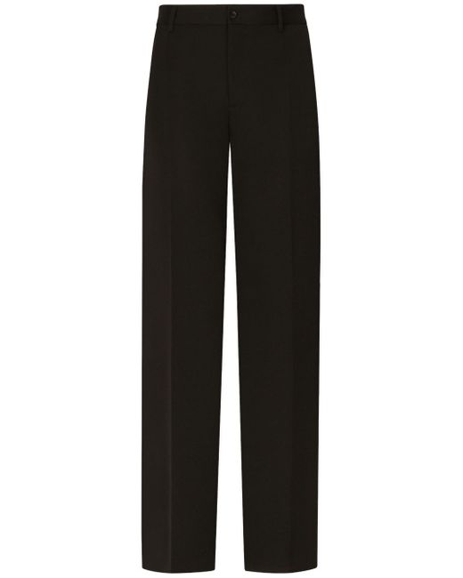 Dolce & Gabbana pressed-crease tailored-cut trousers