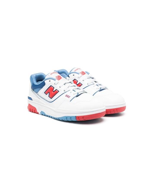 New Balance Kids round-toe lace-up sneakers