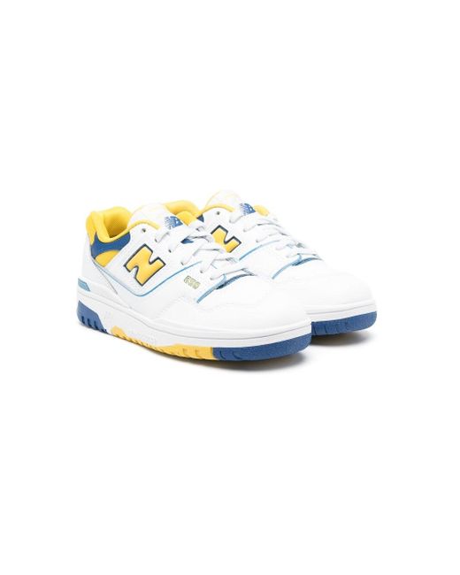 New Balance Kids round-toe lace-up sneakers