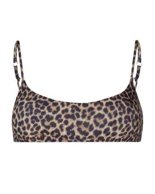 Matinèe leopard-print bikini top