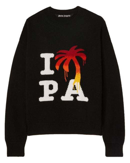 Palm Angels I Love PA knitted jumper