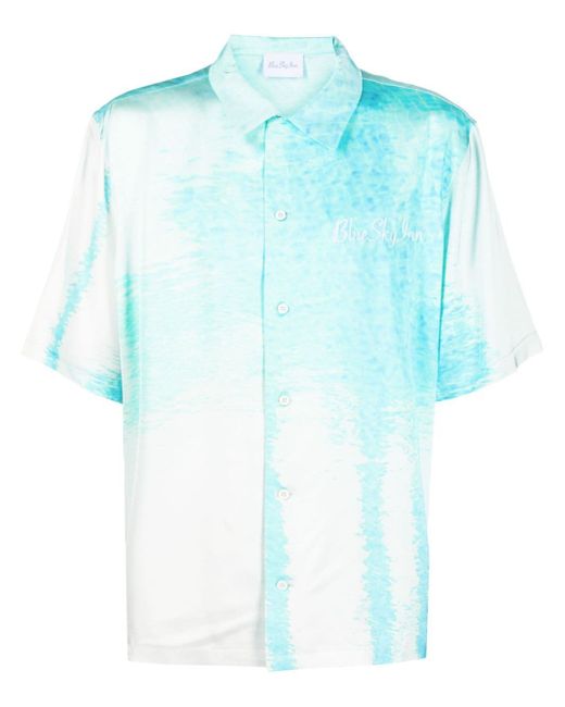 Blue Sky Inn abstract-print short-sleeve shirt