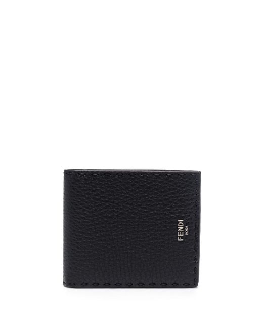 Fendi logo-lettering bi-fold wallet