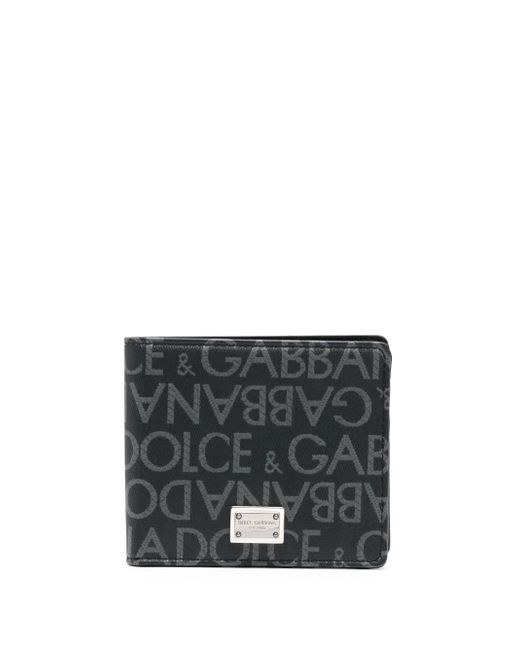 Dolce & Gabbana logo jacquard bi-fold wallet