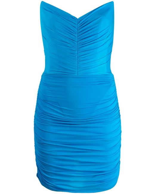 Alex Perry ruched strapless minidress