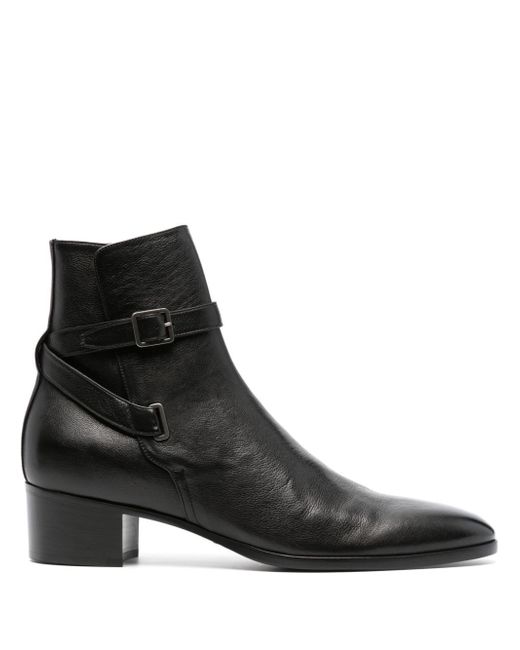 Saint Laurent Jodhpur 45mm leather boots