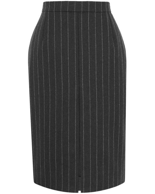Saint Laurent striped pencil skirt