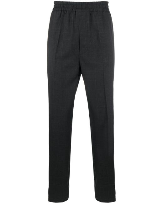 Marant check-pattern straight-leg trousers