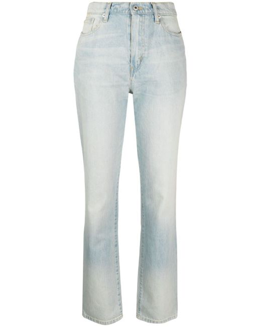 Kenzo Japanese high-waisted straight-leg jeans