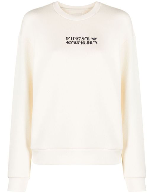 Emporio Armani coordinate-print sweatshirt