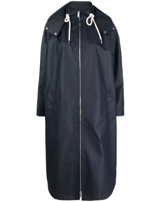 Emporio Armani Coordinates logo-print hooded rain coat