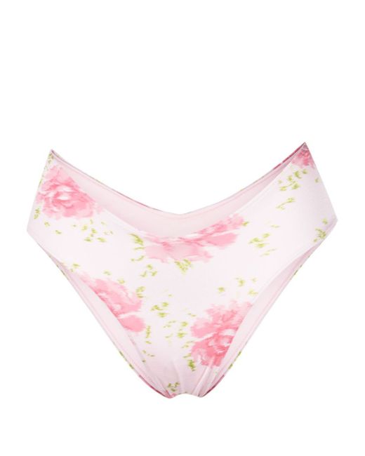 Frankies Bikinis floral-print bikini bottoms