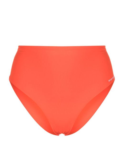 Sporty & Rich logo-print bikini bottoms