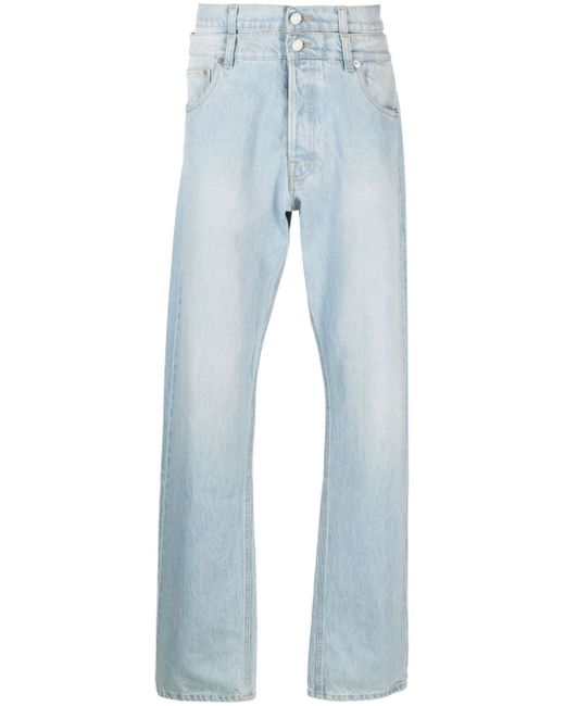 Vtmnts double-layer straight-leg jeans