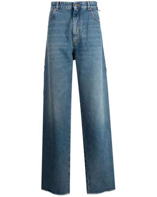 Darkpark high-waist straight-leg jeans