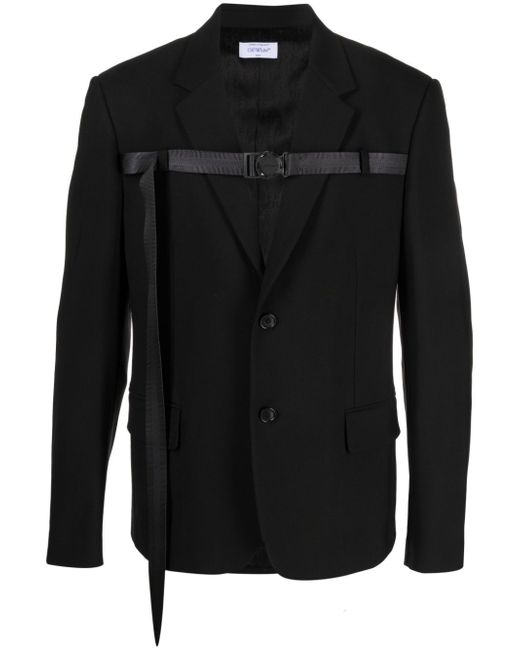 Off-White buckled single-breasted blazer