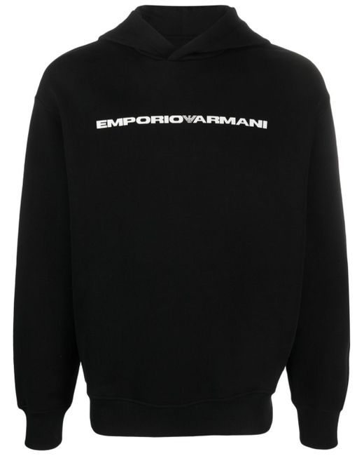 Emporio Armani logo-print hoodie