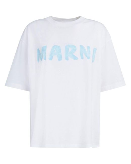 Marni logo-stamp T-shirt