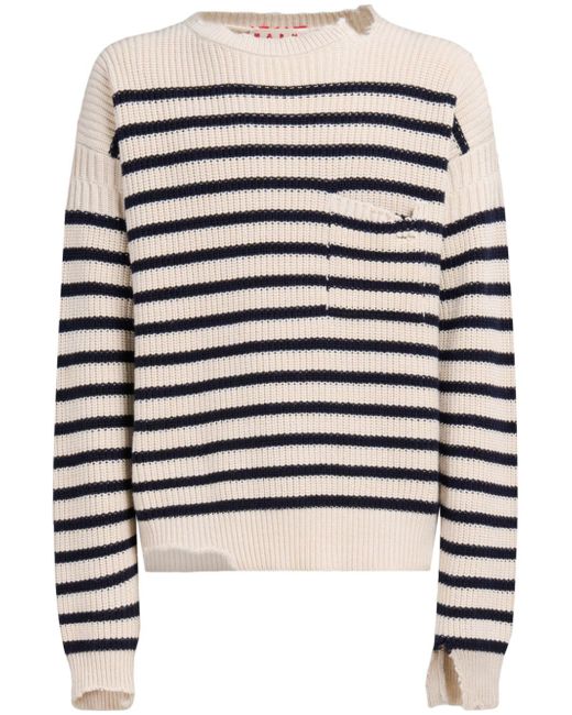 Marni two-tone striped jumper