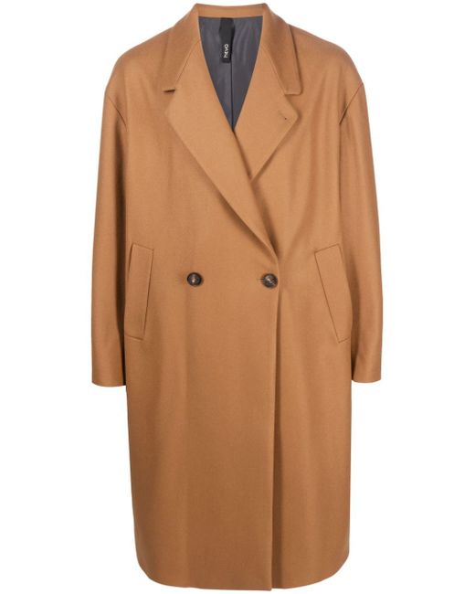 Hevo double-breasted wool-blend coat