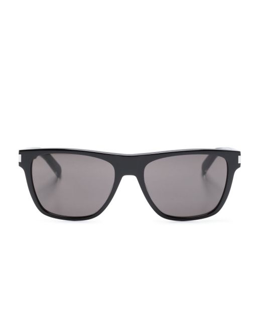 Saint Laurent logo-engraved square-frame sunglasses