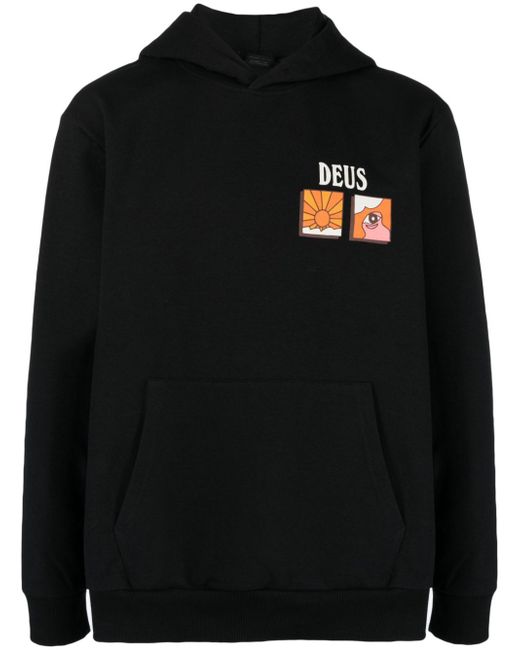 Deus Ex Machina logo-print cotton hoodie