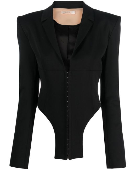 Ssheena bodysuit-style hook-fastening blazer
