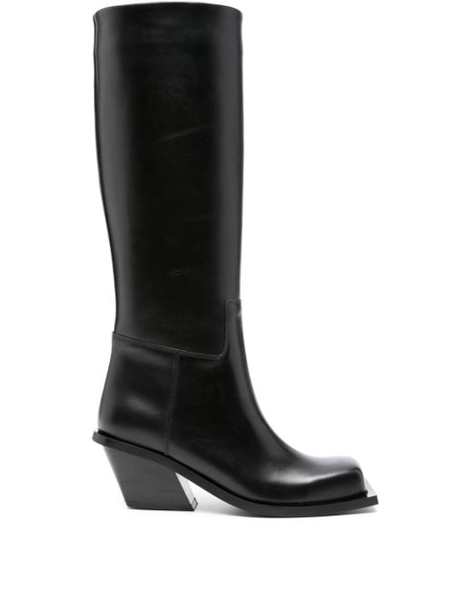 Giaborghini square-toe leather boots