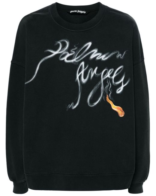 Palm Angels Foggy logo-print sweatshirt